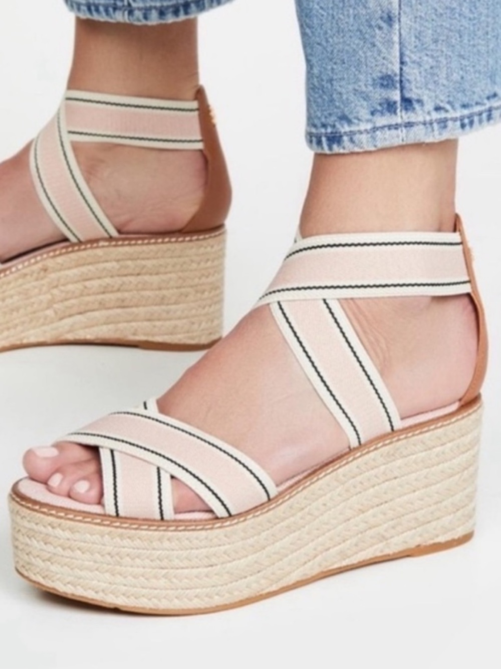 TORY BURCH Frieda Espadrille Platform Wedge Sandal | 7.5